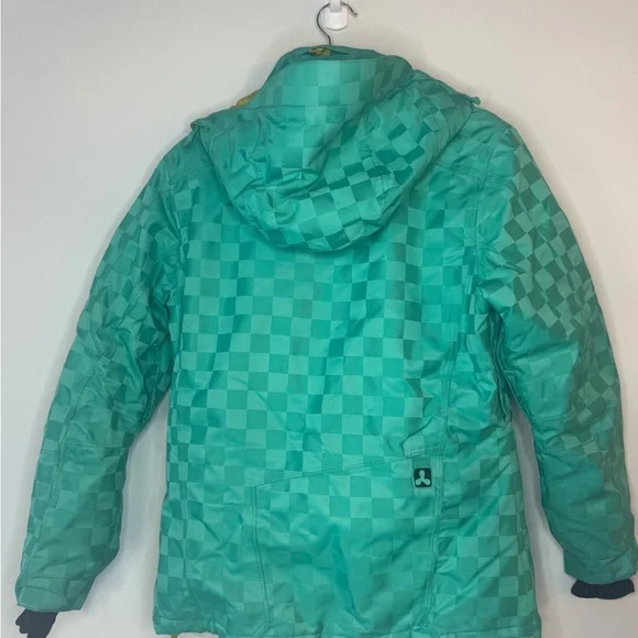 Trilogy Green Checkered Ski/Snowboard coat - Size S - Picture 13 of 17
